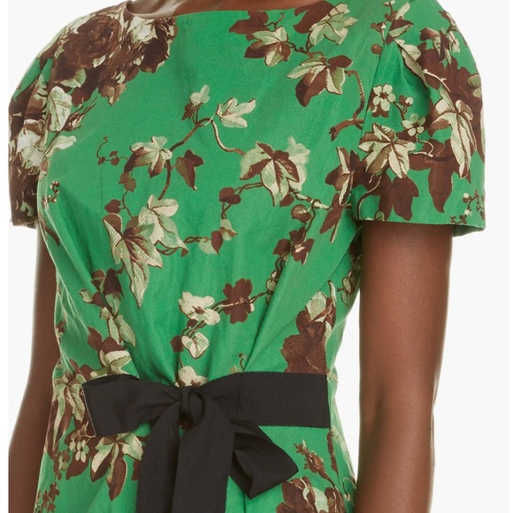 Dries Van Noten Floral Green Dress - Picture 3 of 7